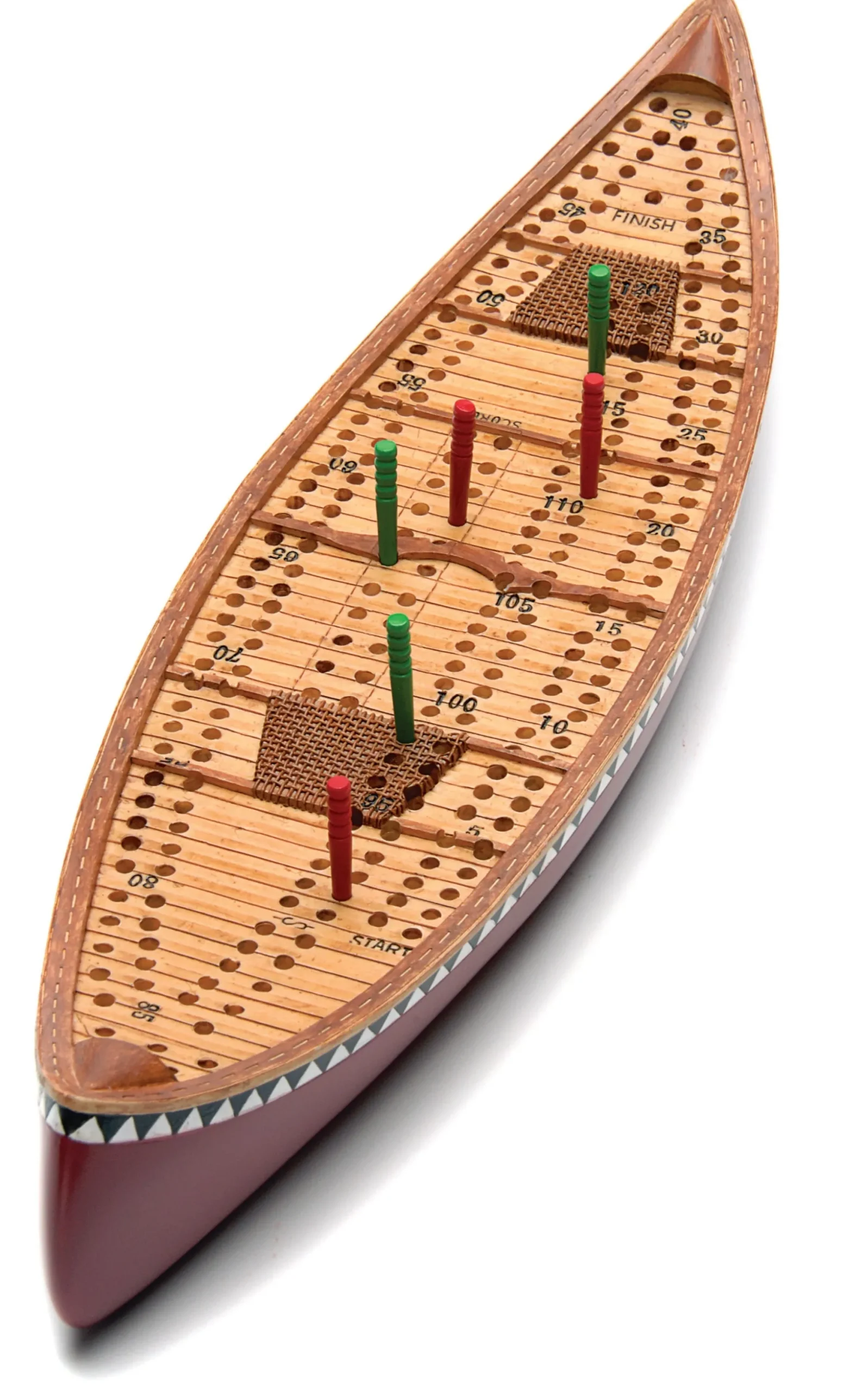 Canoe Cribbage Board