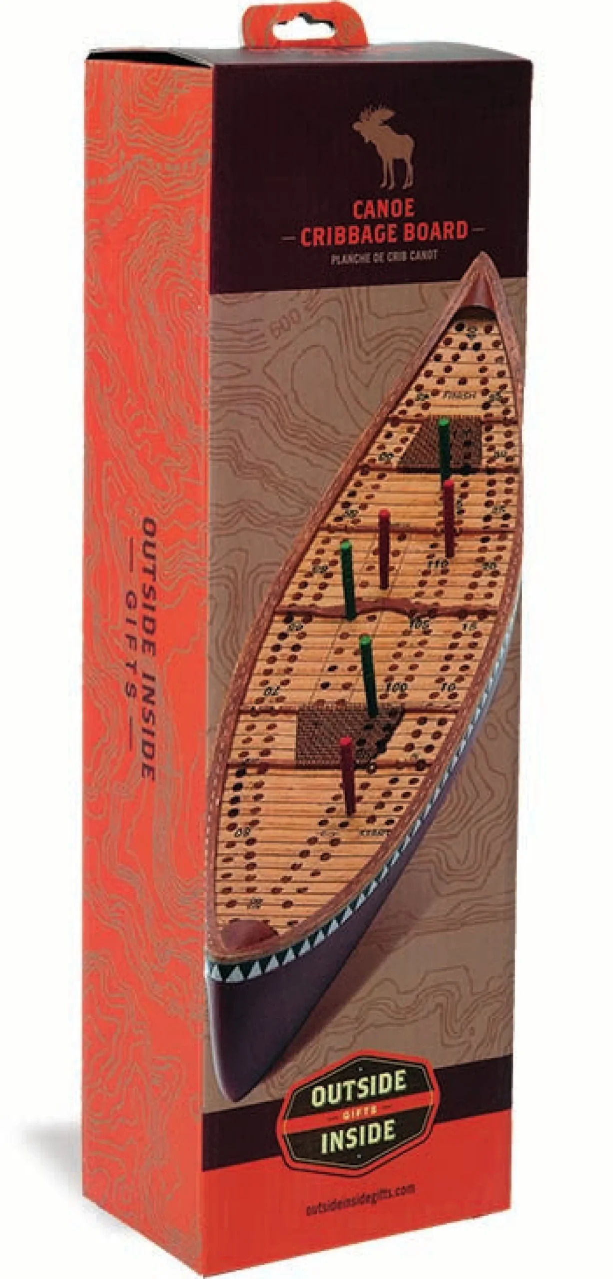 Canoe Cribbage Board