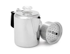 Glacier Stainless Coffee Percolator with Silicone Handle