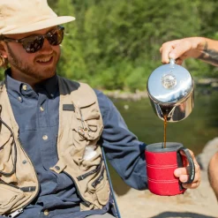 Glacier Stainless Coffee Percolator with Silicone Handle