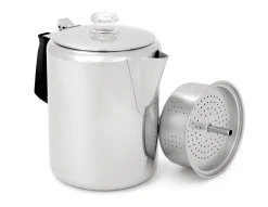 Glacier Stainless Coffee Percolator with Silicone Handle