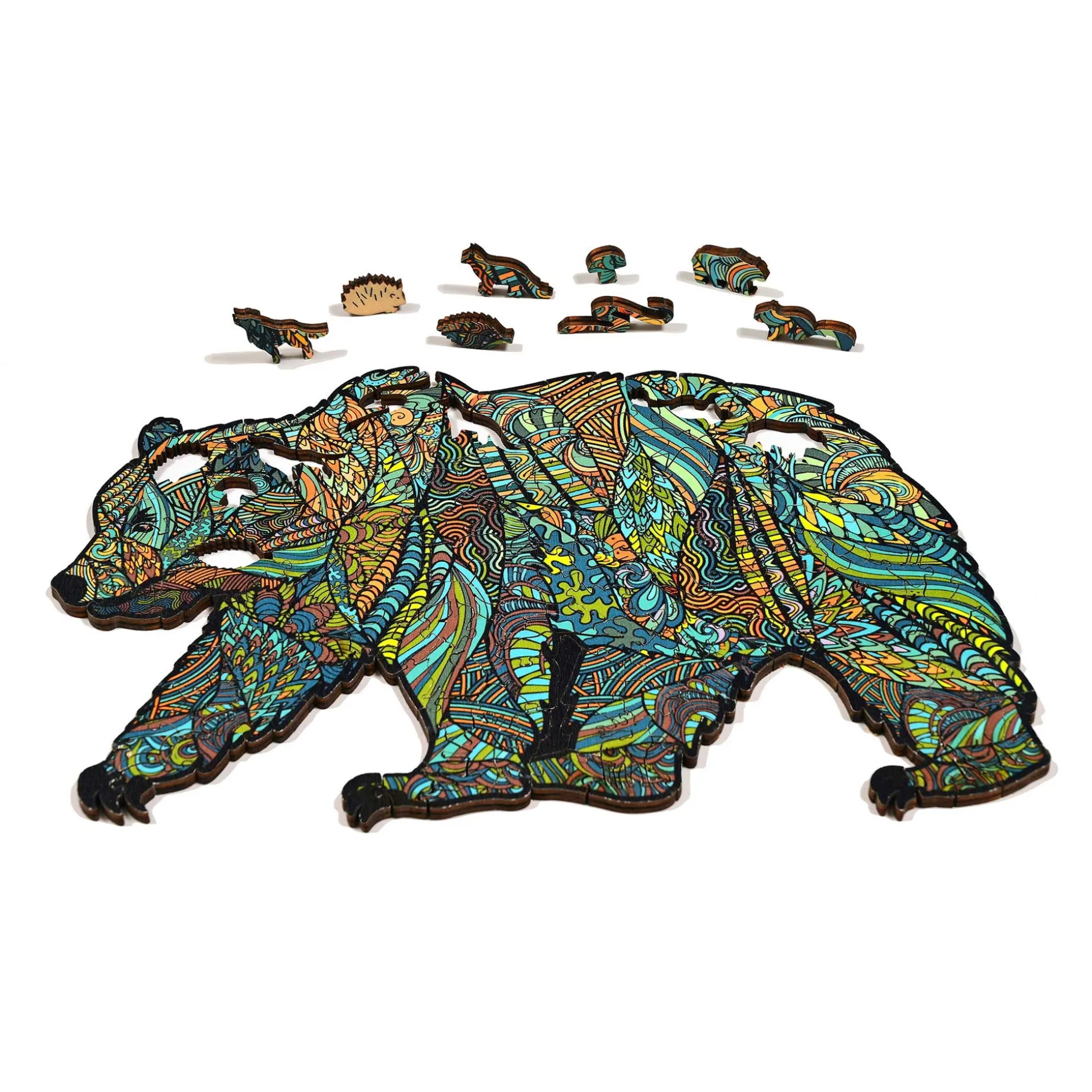 Grizzly Bear Wood Puzzle