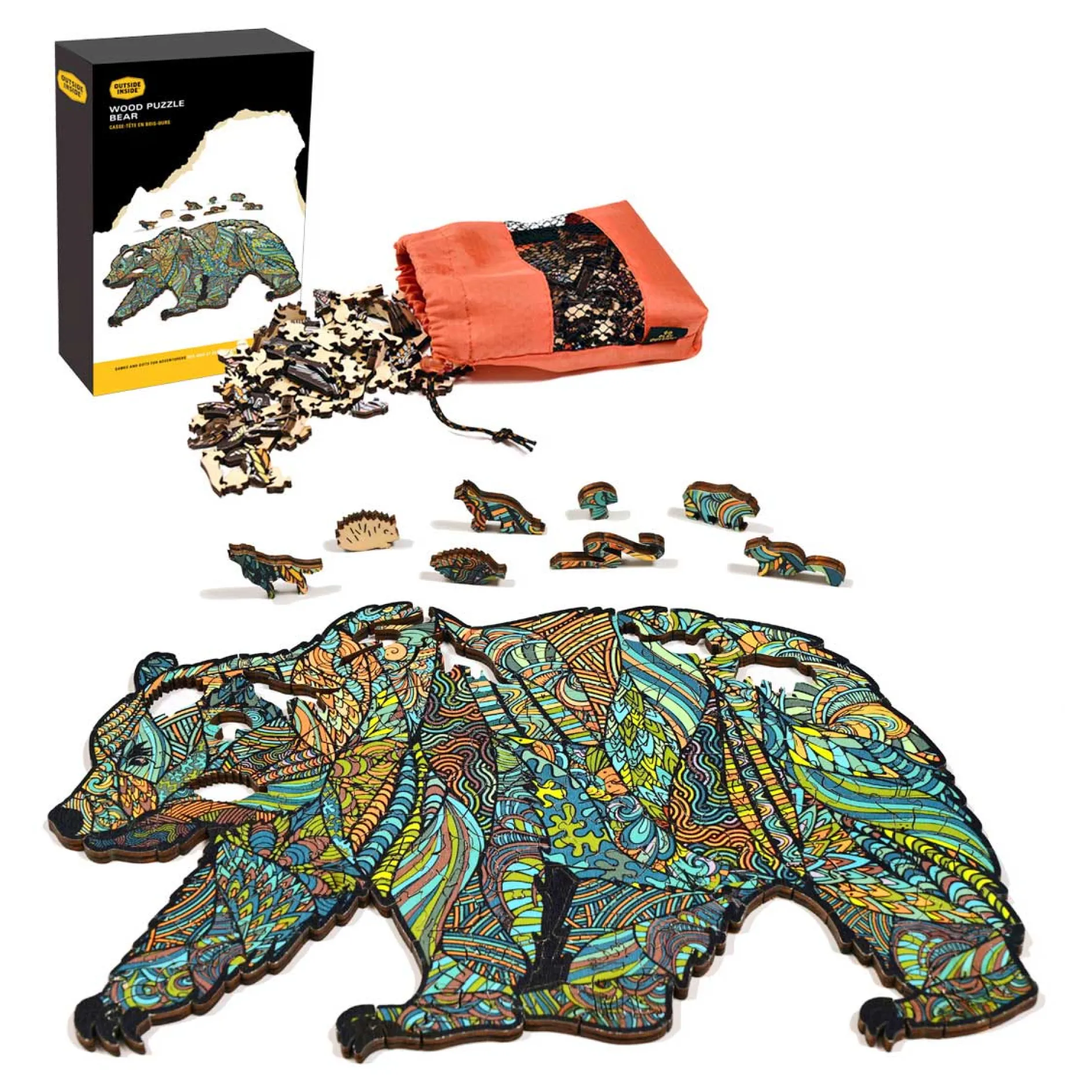 Grizzly Bear Wood Puzzle