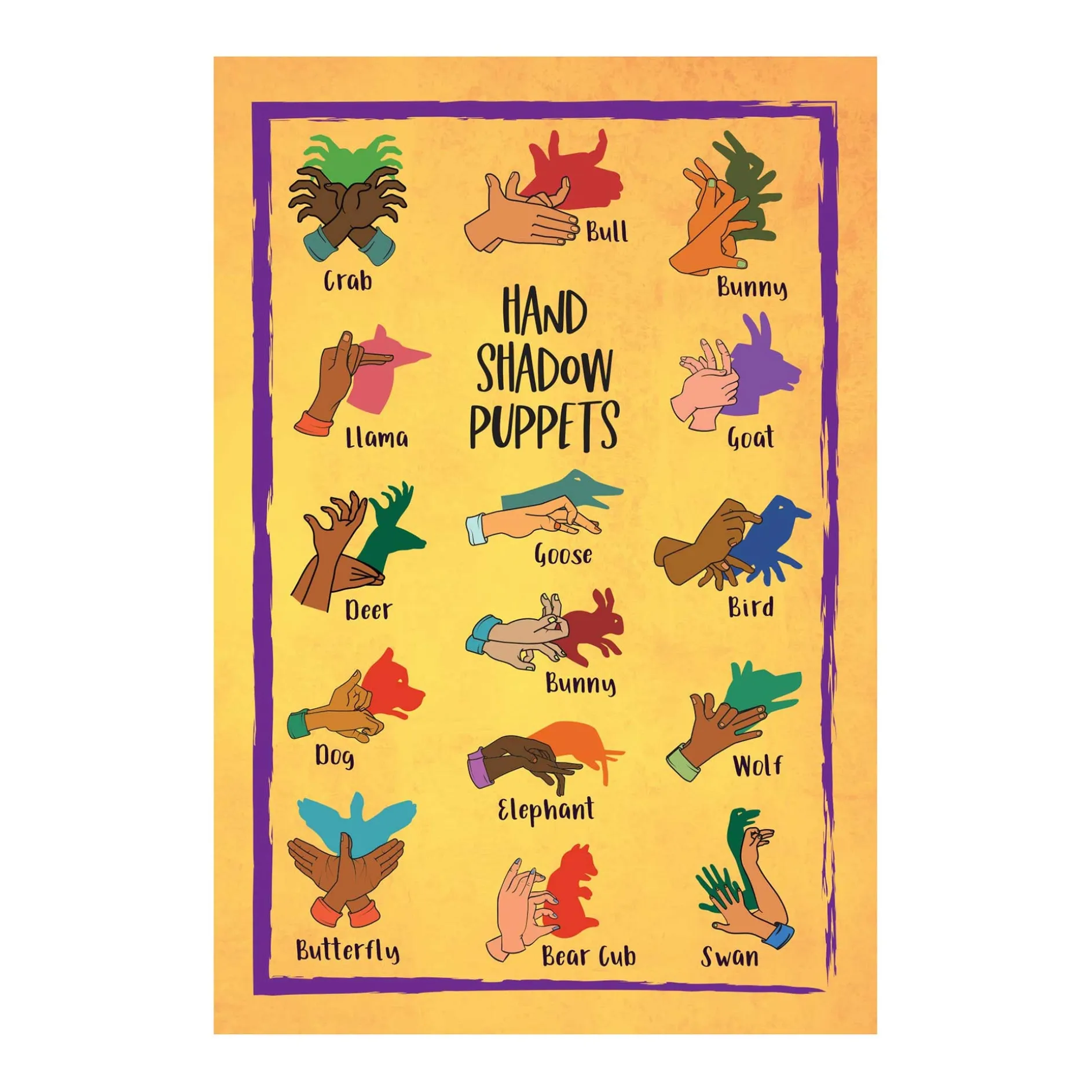 Hand Shadow Puppets Mini Puzzle