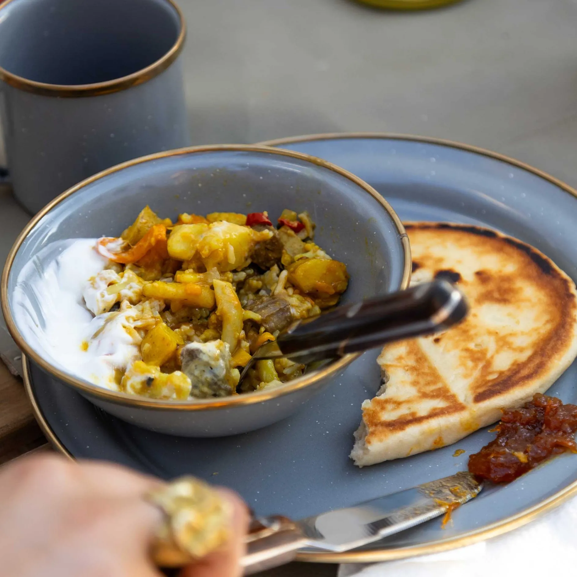 Mesa 2 Person Enamelware Tableset